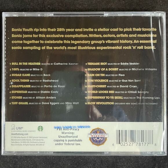 Sonic Youth Hits Are for Squares NEW Compact Disc, CD, BEST OF SONIC YOUTH, 2011 - Picture 2 of 2